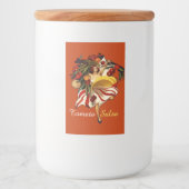 SPAGHETTI PARTY DANCE, ITALIAN KITCHEN TOMATO SALS VOEDSELCONTAINER ETIKET (Voorkant)