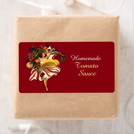 SPAGHETTI PARTY DANCE, ITALIAN KITCHEN TOMATO SAUC ETIKET (Insitu)