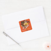 SPAGHETTI PARTY DANCE, ITALIAN KITCHEN TOMATO SAUC VIERKANTE STICKER (Envelop)