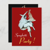SPAGHETTI PARTY, ITALIAN KITCHEN red diner, brunch Kaart (Voorkant / Achterkant)
