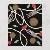 Spaghetti Pasta Italiaans keukengerei Flyer (Achterkant)