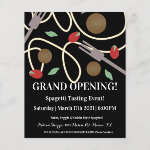 Spaghetti Pasta Italiaans keukengerei Flyer