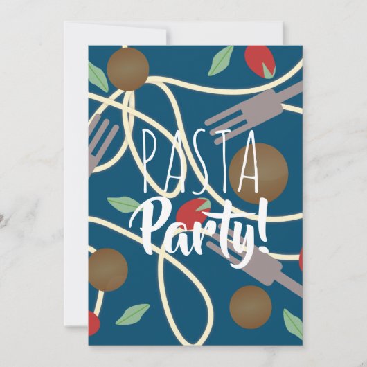 Spaghetti Pasta Italiaans keukengerei Kaart (Voorkant)