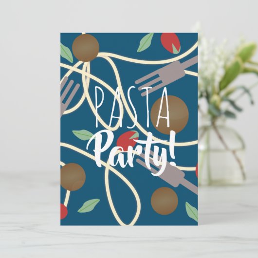 Spaghetti Pasta Italiaans keukengerei Kaart (Staand voorkant)