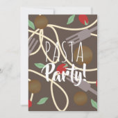 Spaghetti Pasta Italiaans keukengerei Kaart (Voorkant)