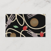 Spaghetti Pasta Italiaans keukengerei Visitekaartje (Achterkant)