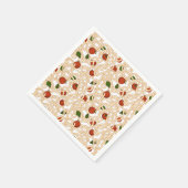 Spaghetti pasta Italiaans voedsel met tomaat Servet (Hoek)