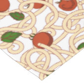 Spaghetti pasta Italiaans voedsel met tomaat Tafelkleed (Gekanteld)