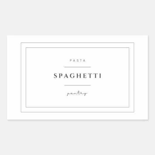 Spaghetti Pasta Label Stickers (Voorkant)