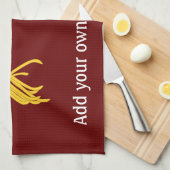 Spaghetti Pasta op Fork Design Theedoek (Quarter Fold)