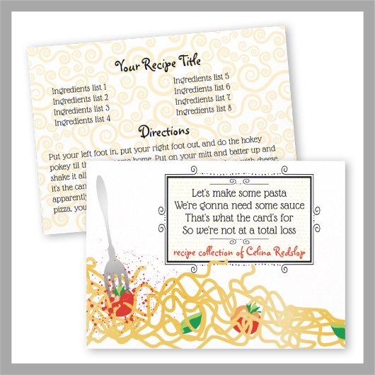 Spaghetti pasta saus koken kookboek recept kaart