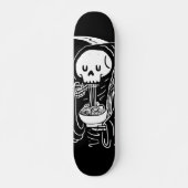 Spaghetti Reaper minimalistisch skateboard (Voorkant)