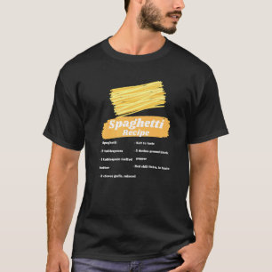 Spaghetti Recept Italiaans Eten Koken Kok Kostuum T-shirt