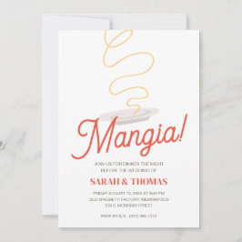 Spaghetti repetitie diner kaart