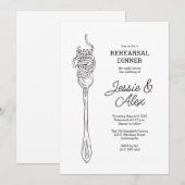 Spaghetti repetitie diner kaart (Voorkant / Achterkant)