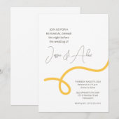 Spaghetti repetitie diner kaart (Voorkant / Achterkant)