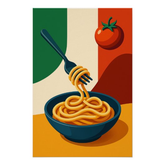 Spaghetti - Saveurs van Italië Perfect Poster (Voorkant)
