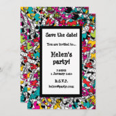 Spaghetti Tangle slaat de Kaart Datum op (Voorkant / Achterkant)