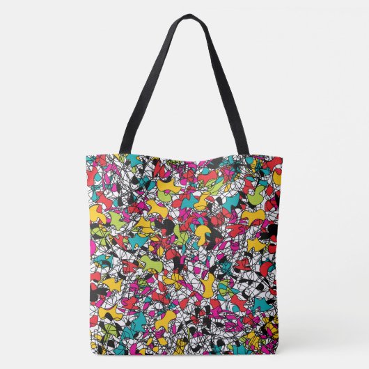 Spaghetti Tangle Tote Bag (Achterkant)