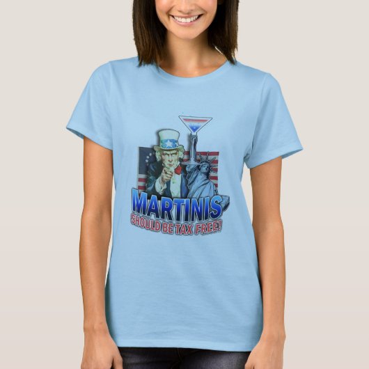 Spaghetti Tank Top T-shirt - Martinis Moeten Worde (Voorkant)
