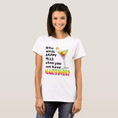Spaghetti Tank Top T-shirt - Martinis vs. Happy Pi (Voorkant volledig)