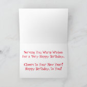 "Spaghetti Time" Verjaardag Kaart (Binnen)