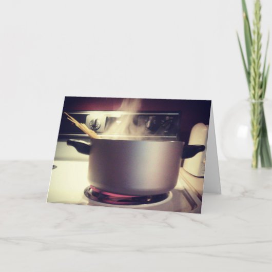 "Spaghetti Time" Verjaardag Kaart (Voorkant)