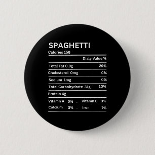 Spaghetti voedingsfeiten Grappige Thanksgiving Nut Ronde Button 5,7 Cm