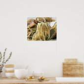 Spaghetti Vongole Bianco Poster (Keuken)