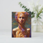 Spaghetti Woman Briefkaart (Staand voorkant)