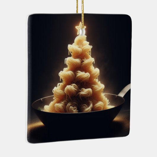 Spaghetti Wonderland Keramisch Ornament (Rechts)