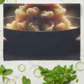 Spaghetti Wonderland Theedoek (Gevouwen)