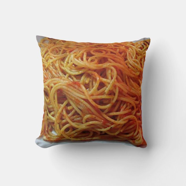 Spaghetti Worp Kussen (Voorkant)