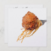 Spaghettidiner Kaart (Voorkant / Achterkant)