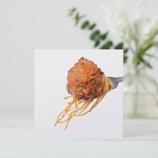 Spaghettidiner Kaart (Staand voorkant)