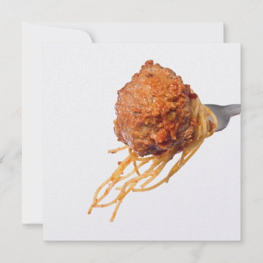 Spaghettidiner Kaart (Voorkant)