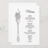 Spaghettidiner  menu (Voorkant / Achterkant)