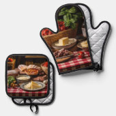 Spaghettidiner Ovenwant & Pannenlap Set (Voorkant / Achterkant)