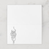 Spaghettidiner Plaatskaartje (Buitenkant ongevouwen)