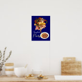 SPAGHETTIPARTY DANS,ITALIAANSE KEUKEN EN TOMATEN POSTER (Keuken)