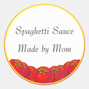 Spaghettisaus Custom Inblikken Labels