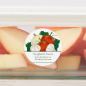 Spaghettisaus Ingrediënten Inblikken Etiket Labels (Aangebracht)