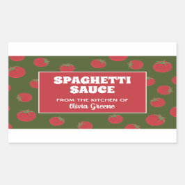 Spaghettisaus, marinara of tomatenkruik etiket