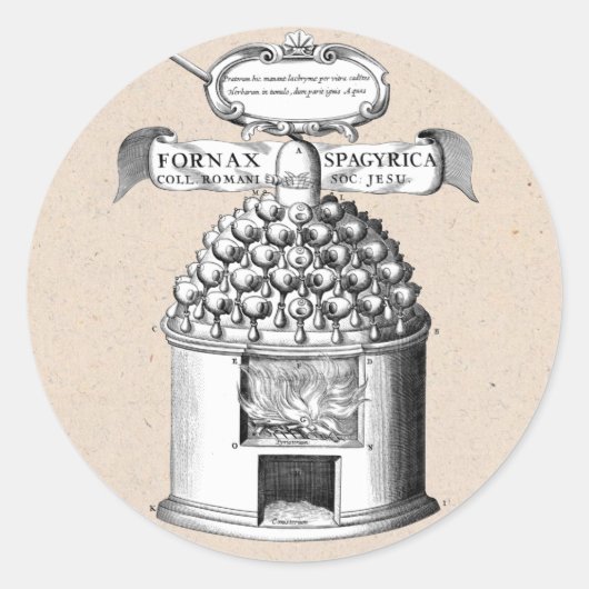 Spagyrische kruidengeneesmiddelen ronde sticker (Voorkant)