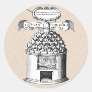 Spagyrische kruidengeneesmiddelen ronde sticker