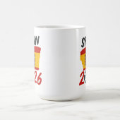 Spain 2026 Soccer Fan Design with Flag Colors Koffiemok (Center)