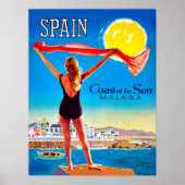 Spain, Coast of the sun Malaga Poster (Voorkant)