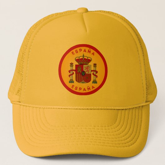 Spain Coat of Arms Circle Shape  Trucker Pet (Voorkant)