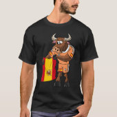 Spain fan bull t-shirt (Voorkant)