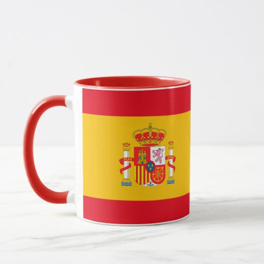 Spain Flag Coffee Mug – Patriotic Spanish Decor Mok (Links)